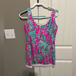 Lily Pulitzer Pop Pink Southern Charm Eaton shift dress, size 6